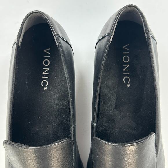 Vionic Shoes Womens 8.5 Black Kensley Slip On Loafers Comfort Casual Career - Picture 5 of 11